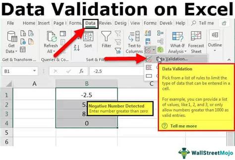 what does data validation feature in excel do