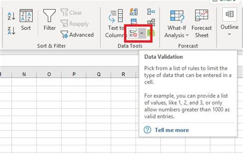 what does data validation in excel mean