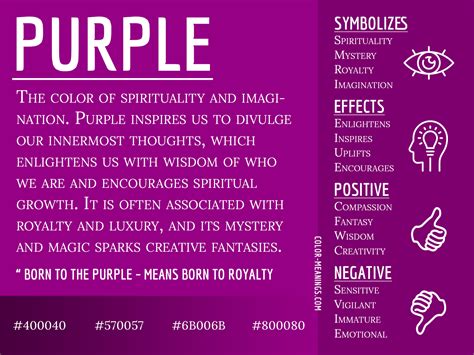 what does deep purple symbolize
