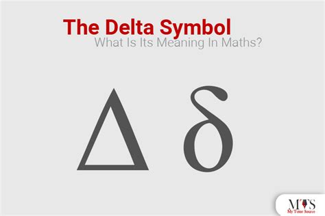 what does delta stand for in math