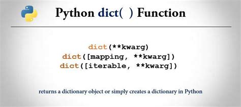 what does dict function do in python