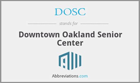 What Does Dosc Stand For