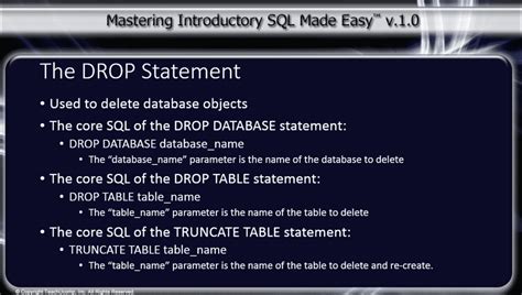What Does Drop Table Do In Sql