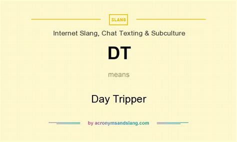 what does dt mean slang