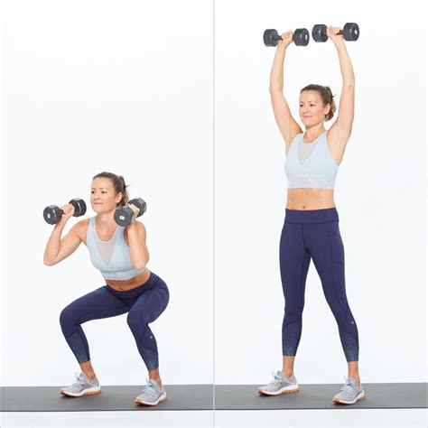 what does dumbbell thrusters work