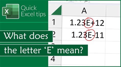 What Does E 2 Mean In Excel