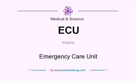 what does ecu stand for in hospital