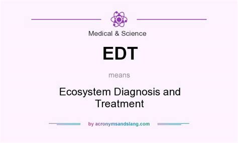 what does edt stand for medical