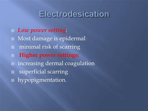 What Does Electrodesiccation Mean