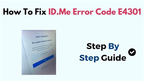 what does error code e4301