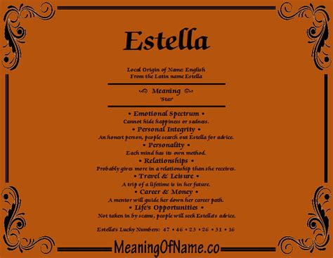 what does estella mean