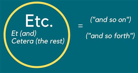 What Does Etc Stand Etcetera