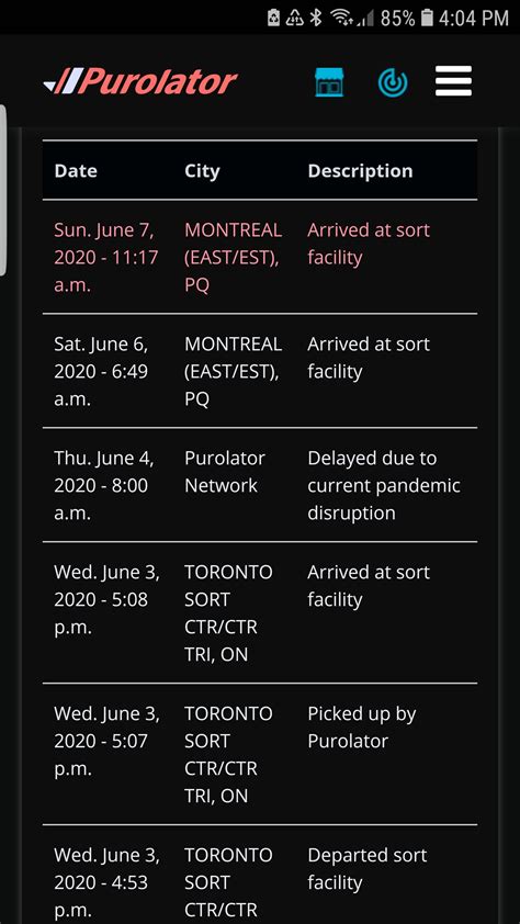 What Does Exception Mean Purolator