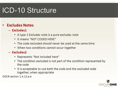 what does excludes 1 mean in icd 10 coding