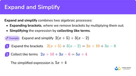 what does expand and evaluate mean in math