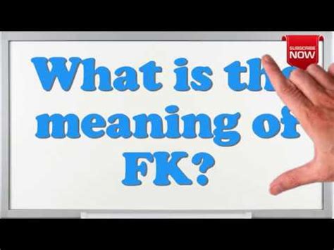 what does f k mean