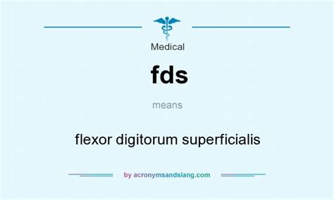 what does fds stand for in medical terms