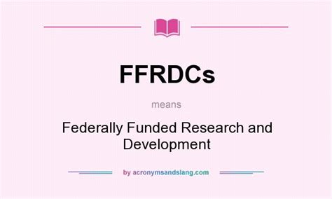 what does ffrdc stand for