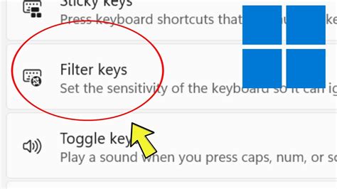 What Does Filter Keys Mean