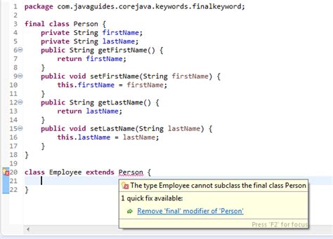 what does final string mean in java