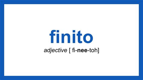 what does finito mean in italian