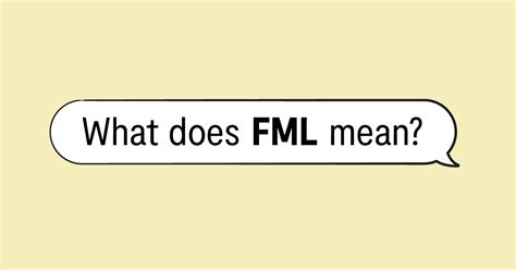 what does fml mean in text speak