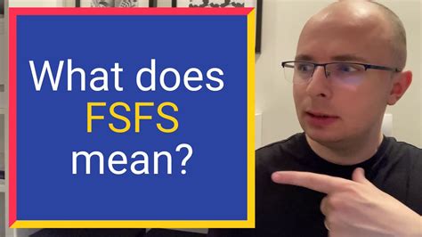 what does fsfs mean in text from a guy