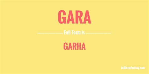 what does gara mean in tagalog