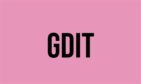 what does gdit do