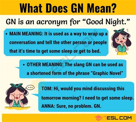 what does gn mean in text from a guy