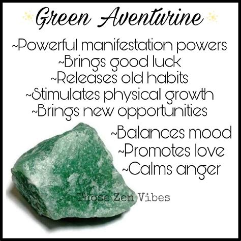 what does green aventurine represent