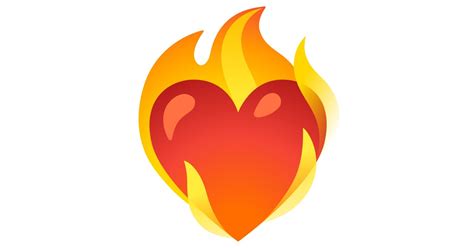what does heart on fire emoji mean from a girl