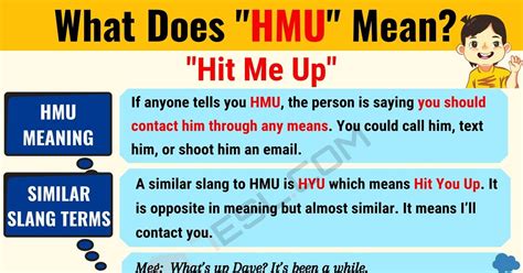 what does hmu mean in.text language