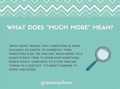 what does how much more mean
