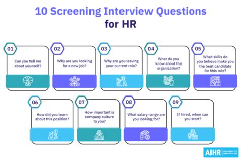 what does hr ask in a screening interview