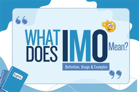 What Does Imo Stand For Mean