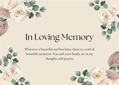 what does in loving memory mean
