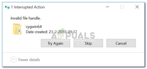 What Does Invalid File Handle Mean