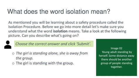 what does isolation represent