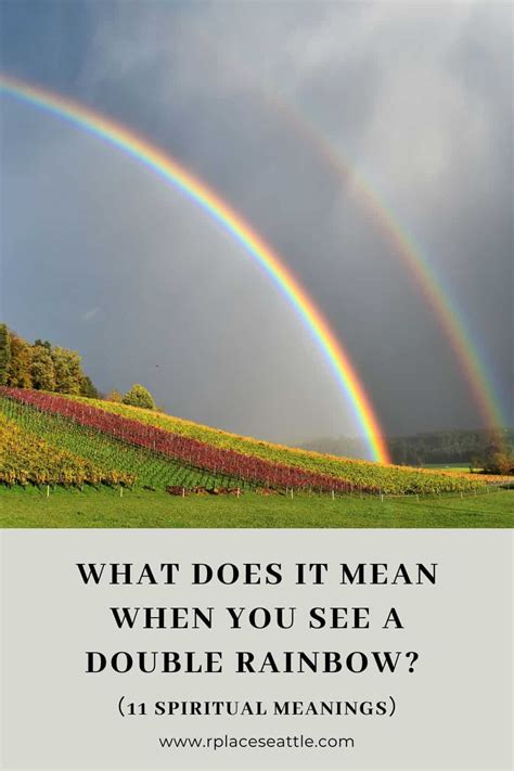 what does it mean spiritually if you see a rainbow