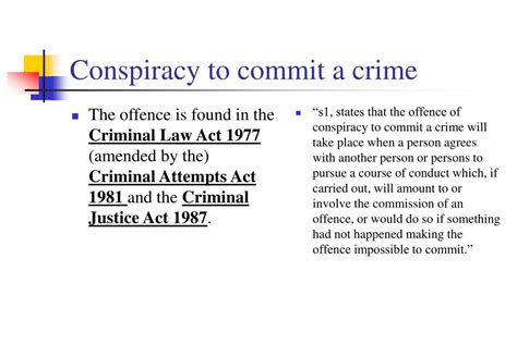 what does it mean to conspire to commit a crime