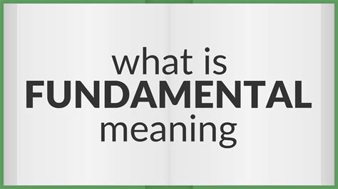 what does it mean to fundamentally change something