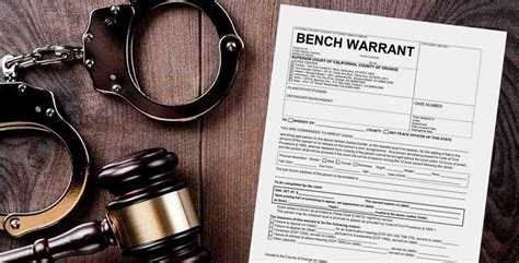 what does it mean when a bench warrant is returned