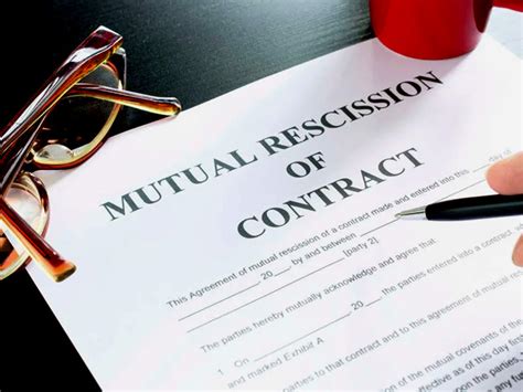 what does it mean when a contract is rescinded