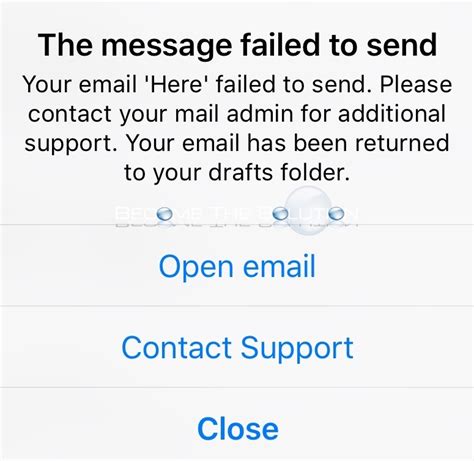 what does it mean when message failed to send on iphone