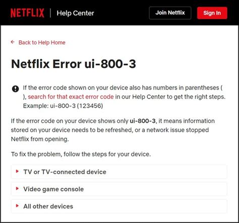 what does it mean when netflix says error code ui-800-3