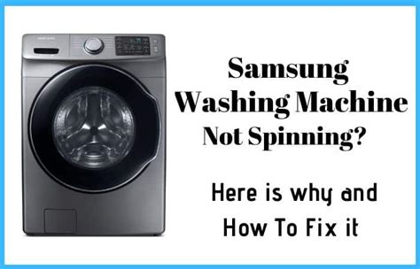 What Does It Mean When The Washing Machine Doesn't Spin
