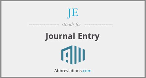 What Does J E Stand For