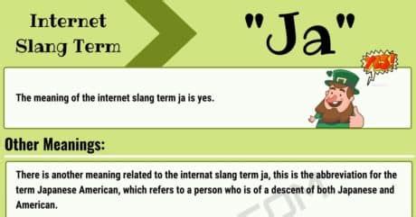 What Does Ja Mean In A Text Message
