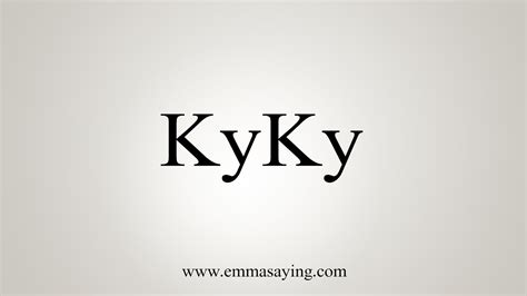 what does kyky mean